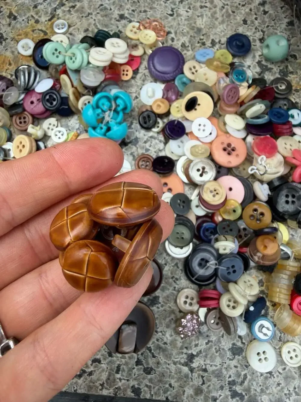 Large Assorted Lot of Vintage and Modern Mixed Sewing Buttons